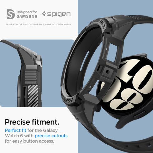 Spigen כיסוי+רצועה ל-Galaxy Watch 6 (44mm) – Rugged Armor Pro